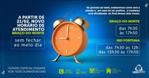 Período de testes: Cerbranorte fará horário especial por 60 dias