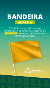 Cerbranorte alerta para bandeira tarifária amarela em maio e reforça importância do consumo consciente