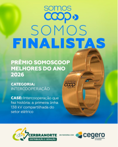 Cerbranorte é finalista do Prêmio SomosCoop Melhores do Ano 2026 na categoria Intercooperação