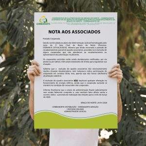 EDITAL DE EXCLUSÃO DE ASSOCIADOS E NOTA AOS ASSOCIADOS