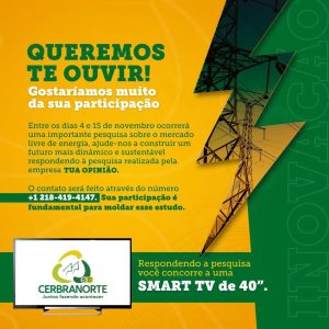 Cerbranorte participa de projeto-piloto para abertura do mercado livre de energia para consumidores de baixa tensão