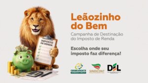 Cerbranorte apoia campanha “Leãozinho do Bem” ao lado do DEL e SINDICONT