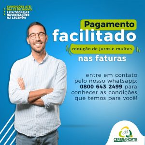 PAGAMENTO FACILITADO DAS FATURAS DE JANEIRO A ABRIL