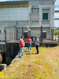 Presidente e vice da Cebranorte Geração fazem visita à hidrelétrica de Santa Rosa de Lima